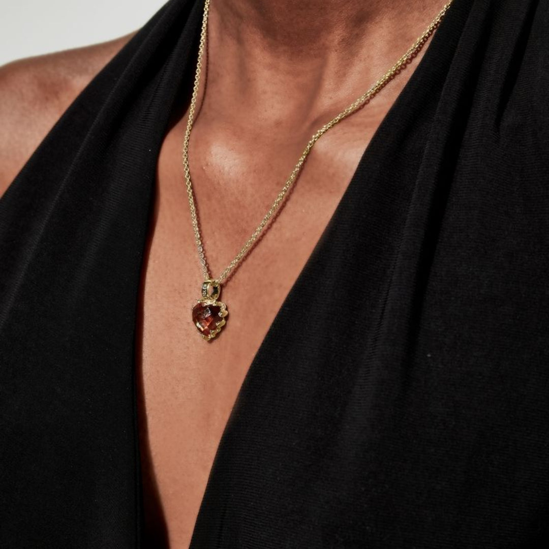 Stolen Girlfriends Club | Love Claw Necklace | Citrine | YG Plated