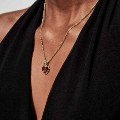 Stolen Girlfriends Club | Love Claw Necklace | Citrine | YG Plated