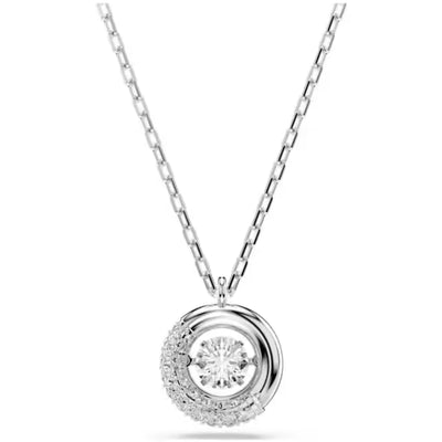 Swarovski Dextera pendant | Rhodium Plated