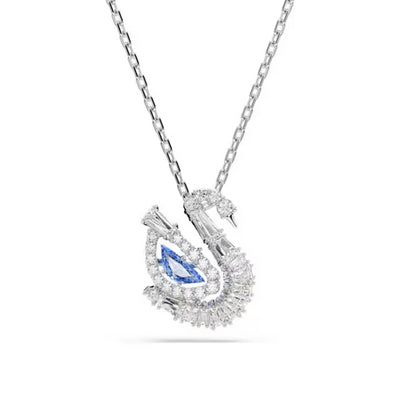 Swarovski Swan Pendant | Blue