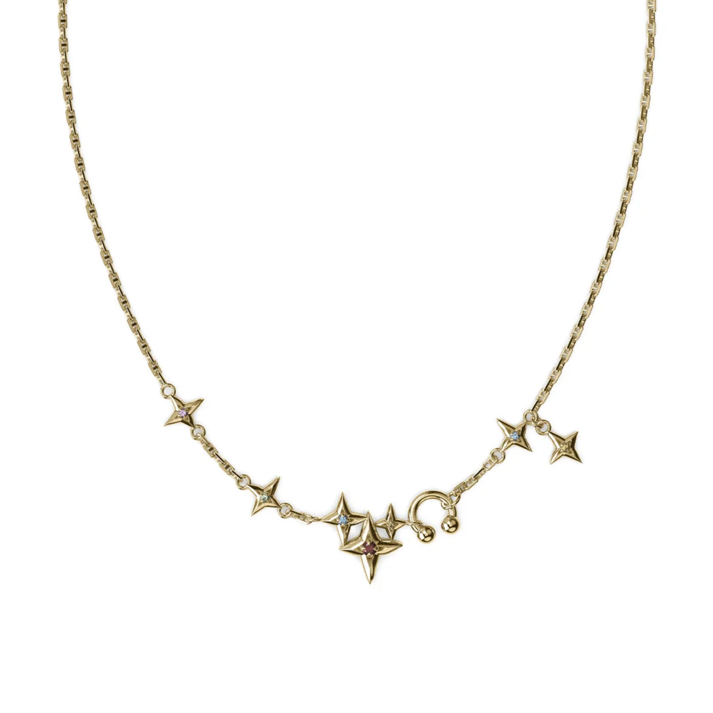 Stolen Girlfriends Club Cosmic Punk Multi Stone Necklace | YG Plated