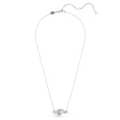 Swarovski Matrix Pendant | Rhodium Plated