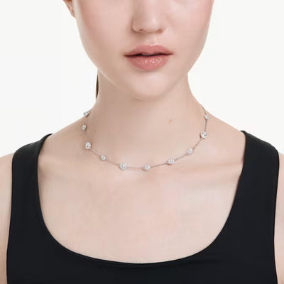Swarovski Una Angelic Necklace | Rhodium Plated