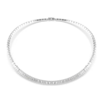 Swarovski Matrix Necklace | Rhodium Plated