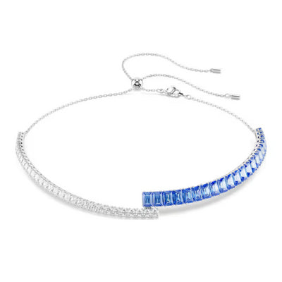 Swarovski Matrix Choker | Rhodium Plated