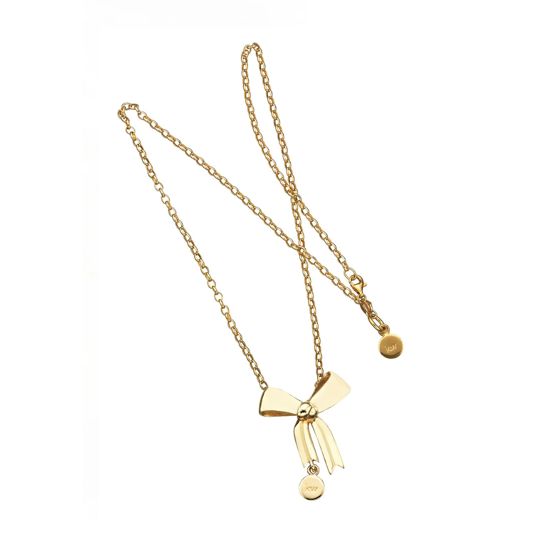 Karen Walker | Bow Necklace | YG Plated