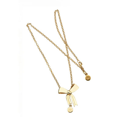 Karen Walker | Bow Necklace | YG Plated