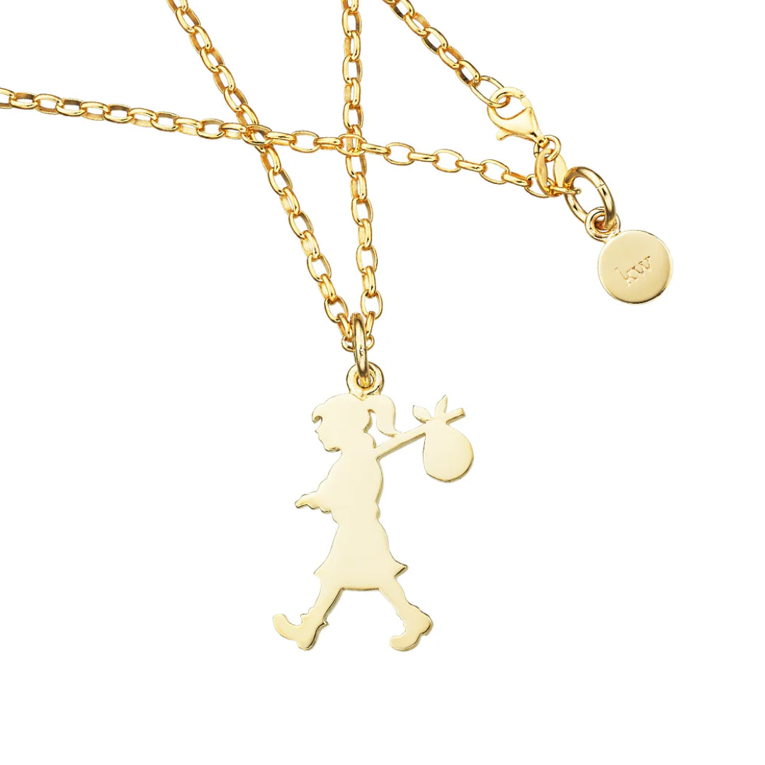 Karen Walker | Large Runaway Girl Necklace | YG Plated