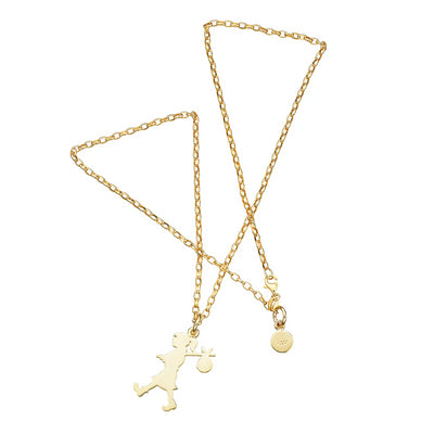 Karen Walker | Large Runaway Girl Necklace | YG Plated