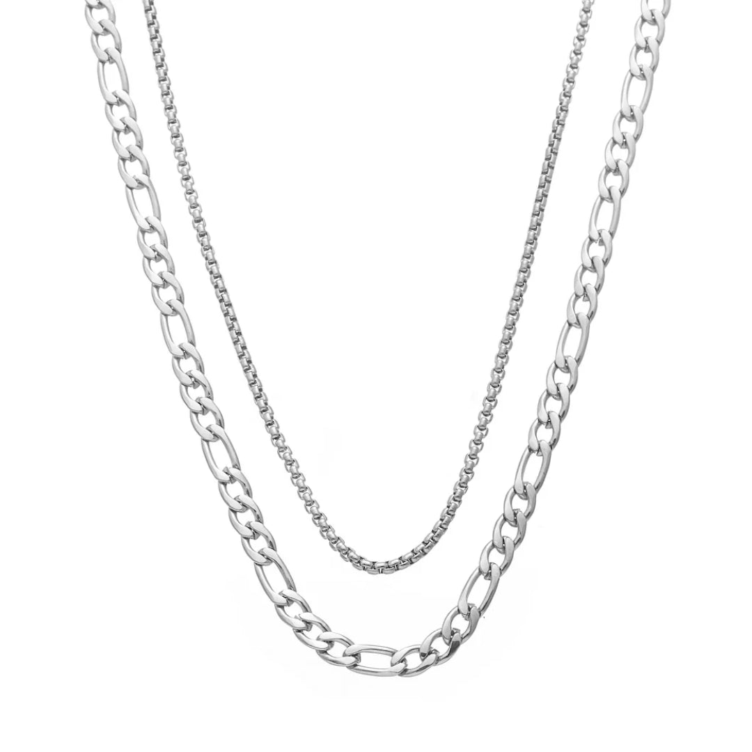 Silk & Steel Reflection Necklace Silver