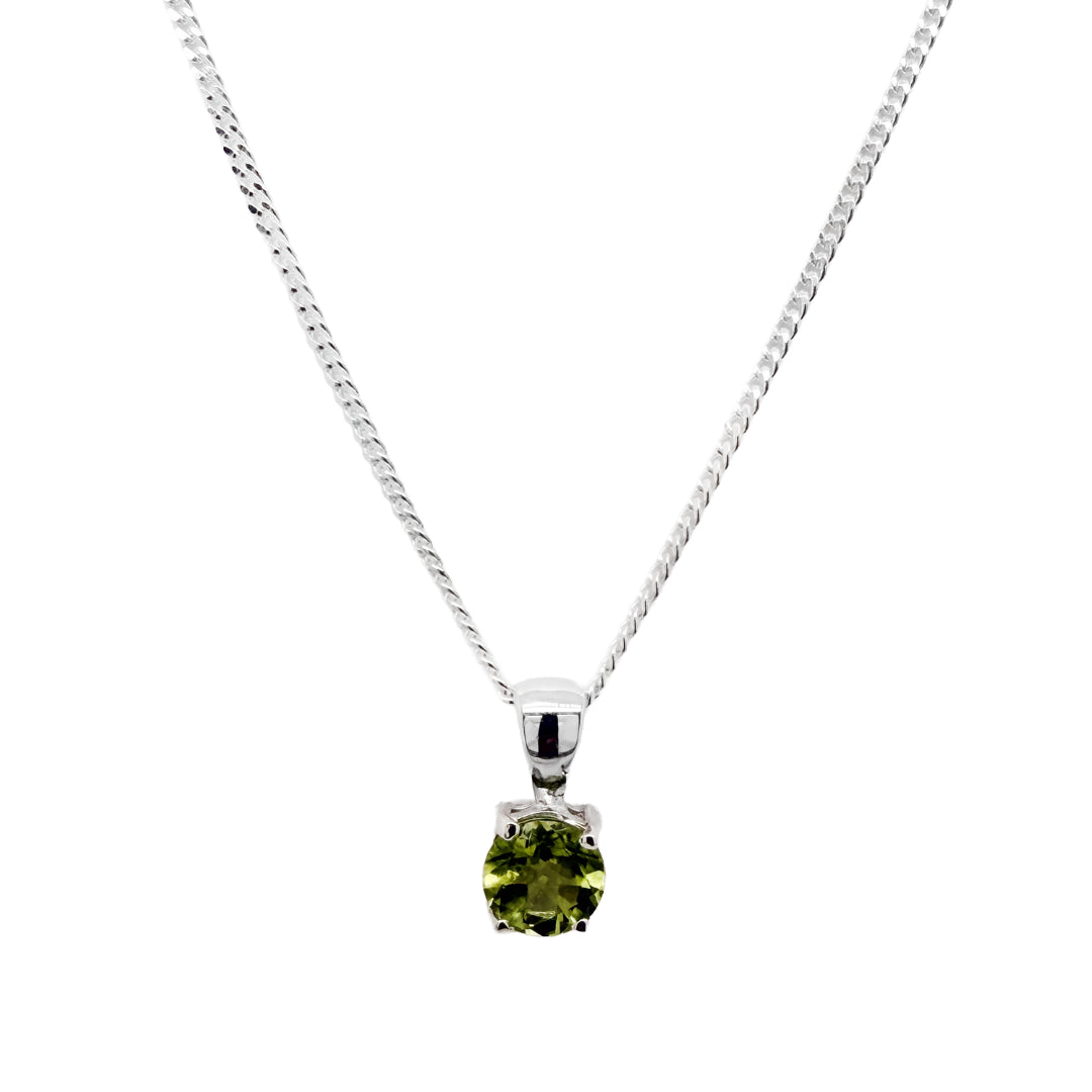 4-Claw Peridot Pendant | Silver