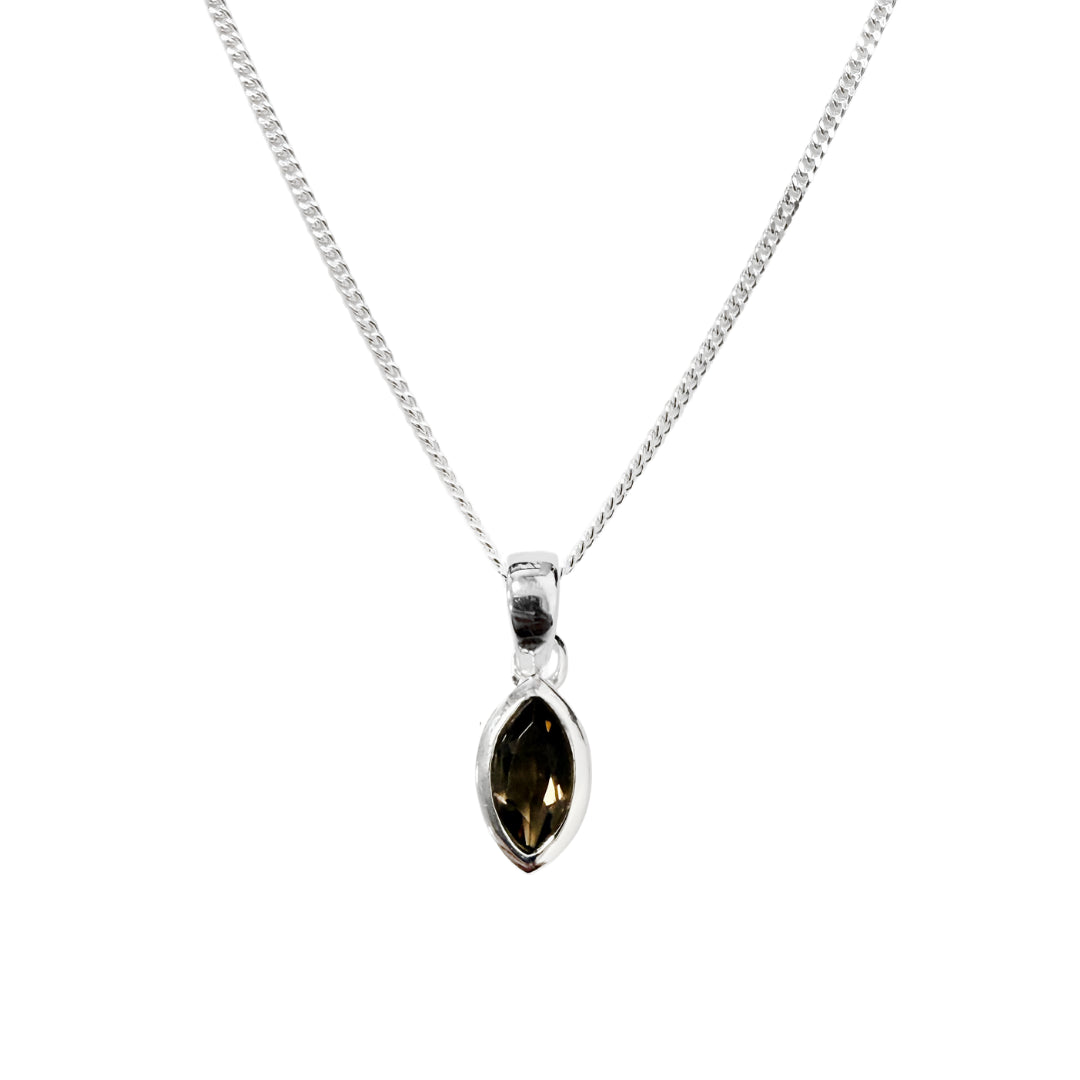 Smokey Quartz Pendant | Silver