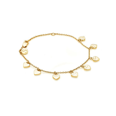 Stolen Girlfriends Club Stolen Heart Bracelet - Gold Plated