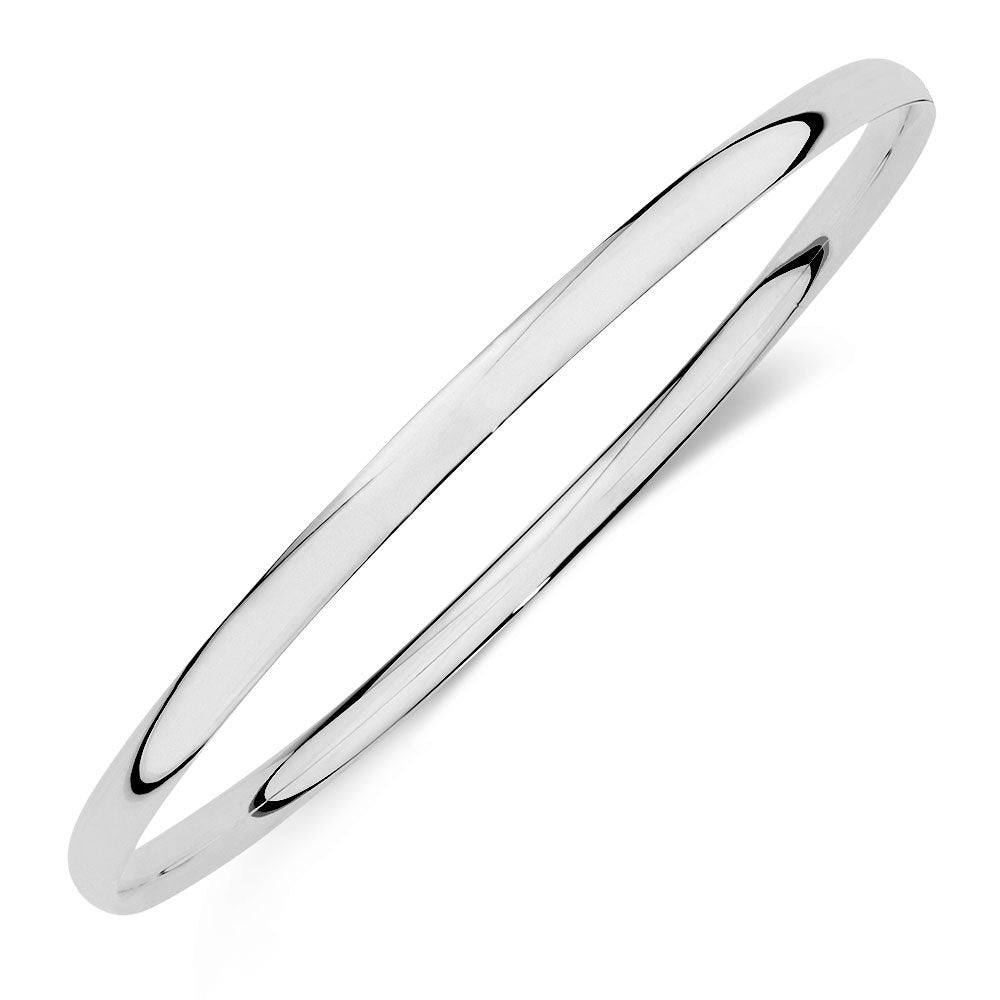 Celesti 'Fresh' Comfort Curve Bangle | Silver