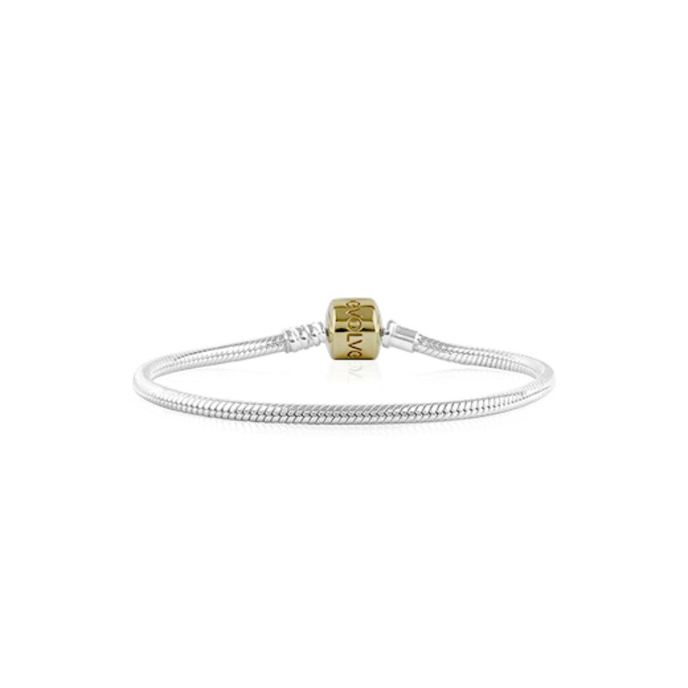Evolve 9ct gold clasp Sgnature Bracelet 18cm