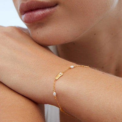 KA Vacanza Bracelet (18k Gold Plate) FW Pearl