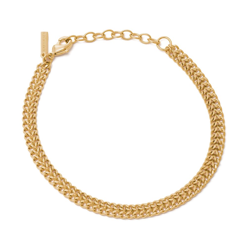 Kirstin Ash Relic Chain Bracelet 18k Gold Plated