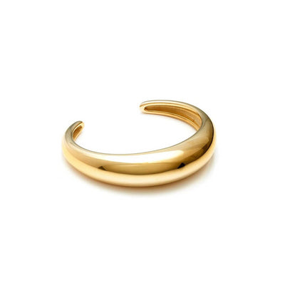 Silk & Steel Bardot Bangle | Steel | Gold | Medium