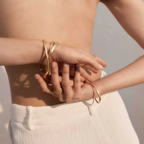 Kirstin Ash | Echo | Gold Plated | Bangle