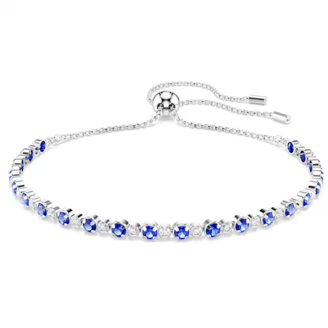 Swarovski Matrix Tennis Bracelet | Rhodium Plated