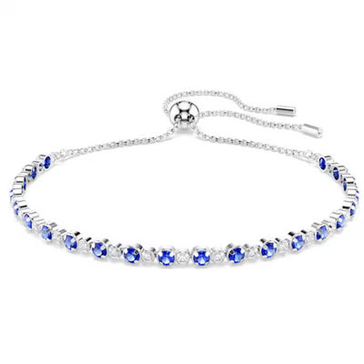 Swarovski Matrix Tennis Bracelet | Rhodium Plated