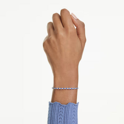 Swarovski Matrix Tennis Bracelet | Rhodium Plated