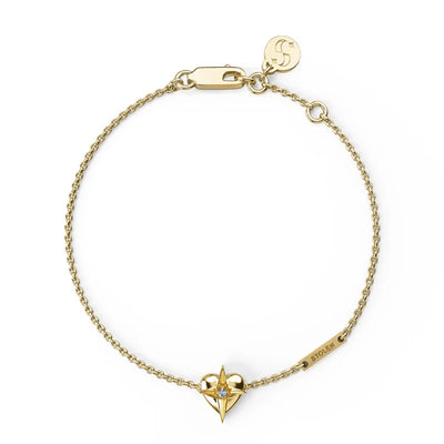 Stolen Girlfriends Club Celestial Heart Bracelet | 18K Gold Plated