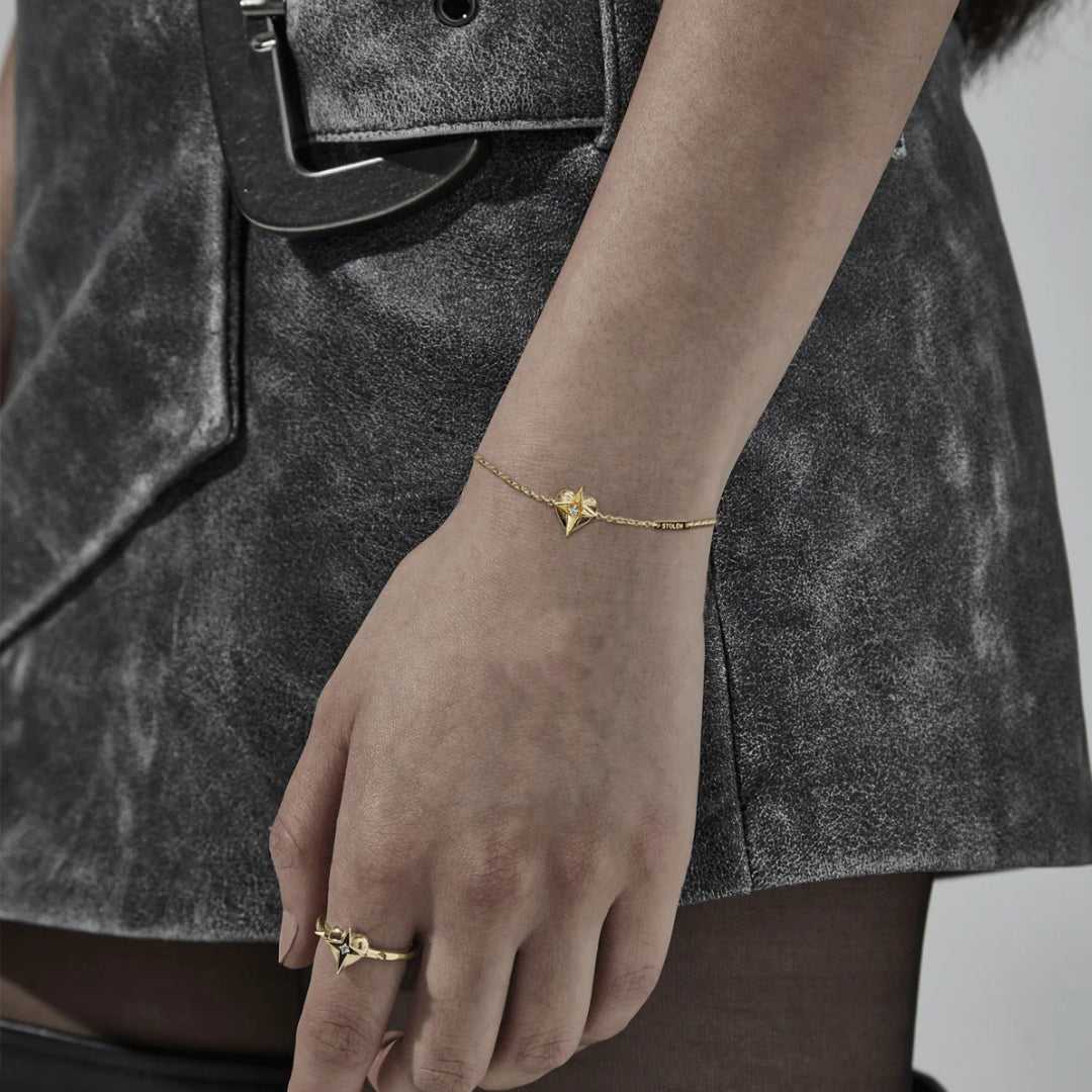 Stolen Girlfriends Club Celestial Heart Bracelet | 18K Gold Plated