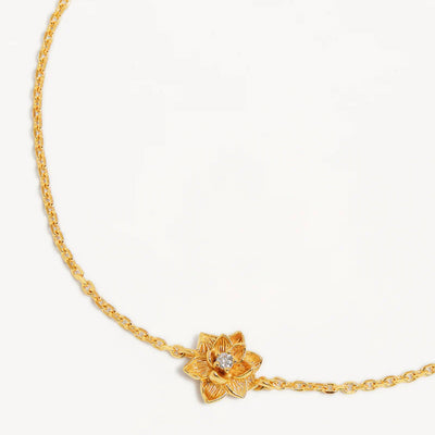 by charlotte | Bloom Within Lotus Bracelet | 18k Gold Vermeil | 19cm