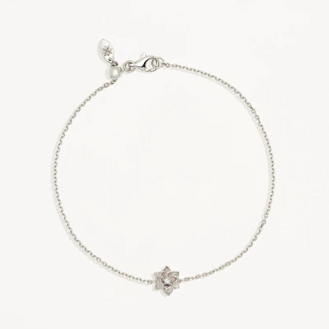 by charlotte | Bloom Within Lotus Bracelet | Sterling Silver | 19cm