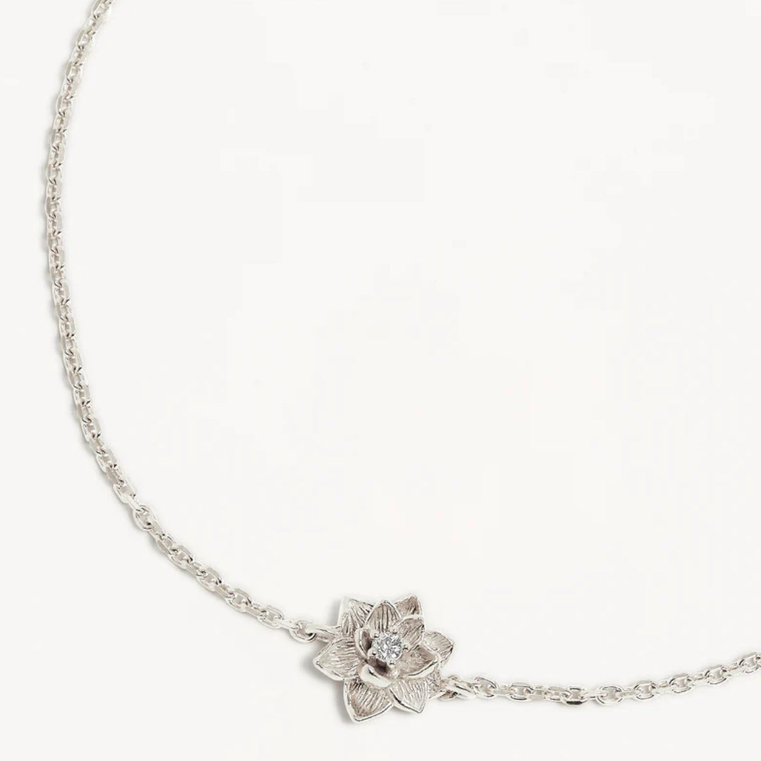 by charlotte | Bloom Within Lotus Bracelet | Sterling Silver | 19cm