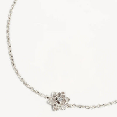 by charlotte | Bloom Within Lotus Bracelet | Sterling Silver | 19cm