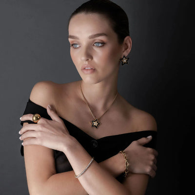 Silk & Steel Tennis Bracelet CZ + Silver