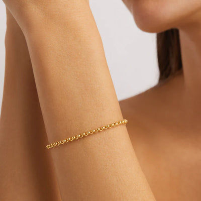 By Charlotte 18k Gold Vermeil Belcher Chain Bracelet