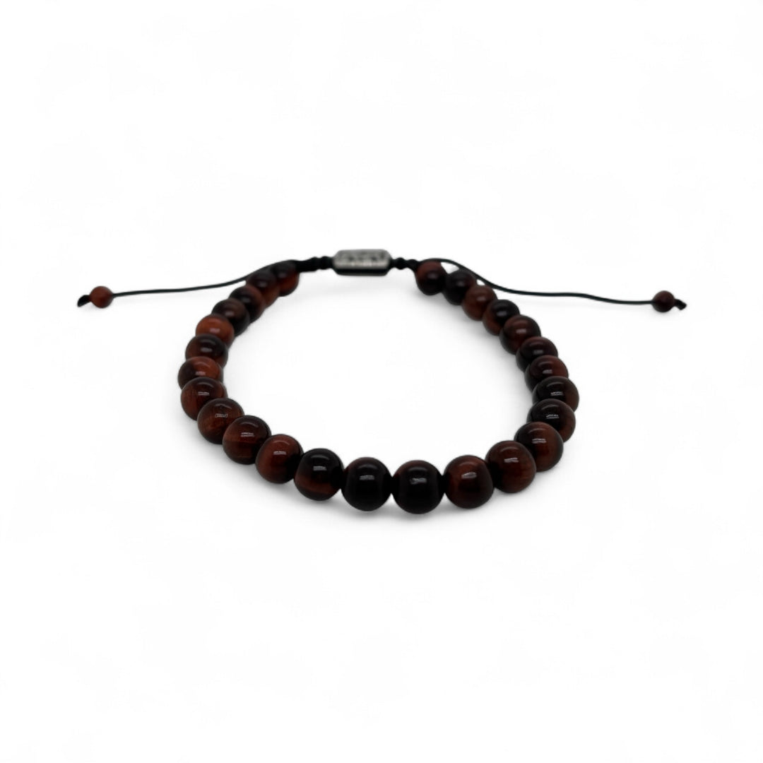 Revolution Red Tiger's Eye Adjustable Bead Bracelet