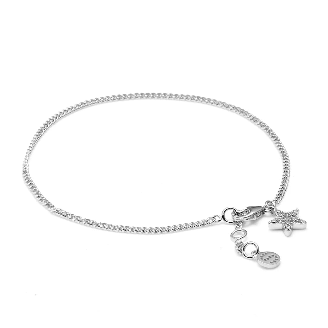 Silk & Steel Étoile Bracelet CZ + Silver