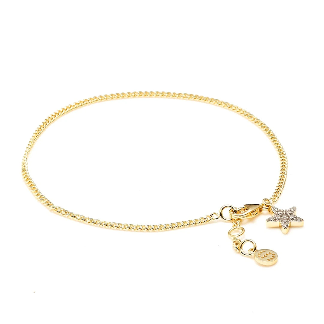 Silk & Steel Étoile Bracelet CZ + Gold