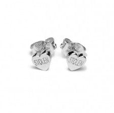 Stolen Girlfriends Club Mini Stolen Heart Stud Earrings | Sterling