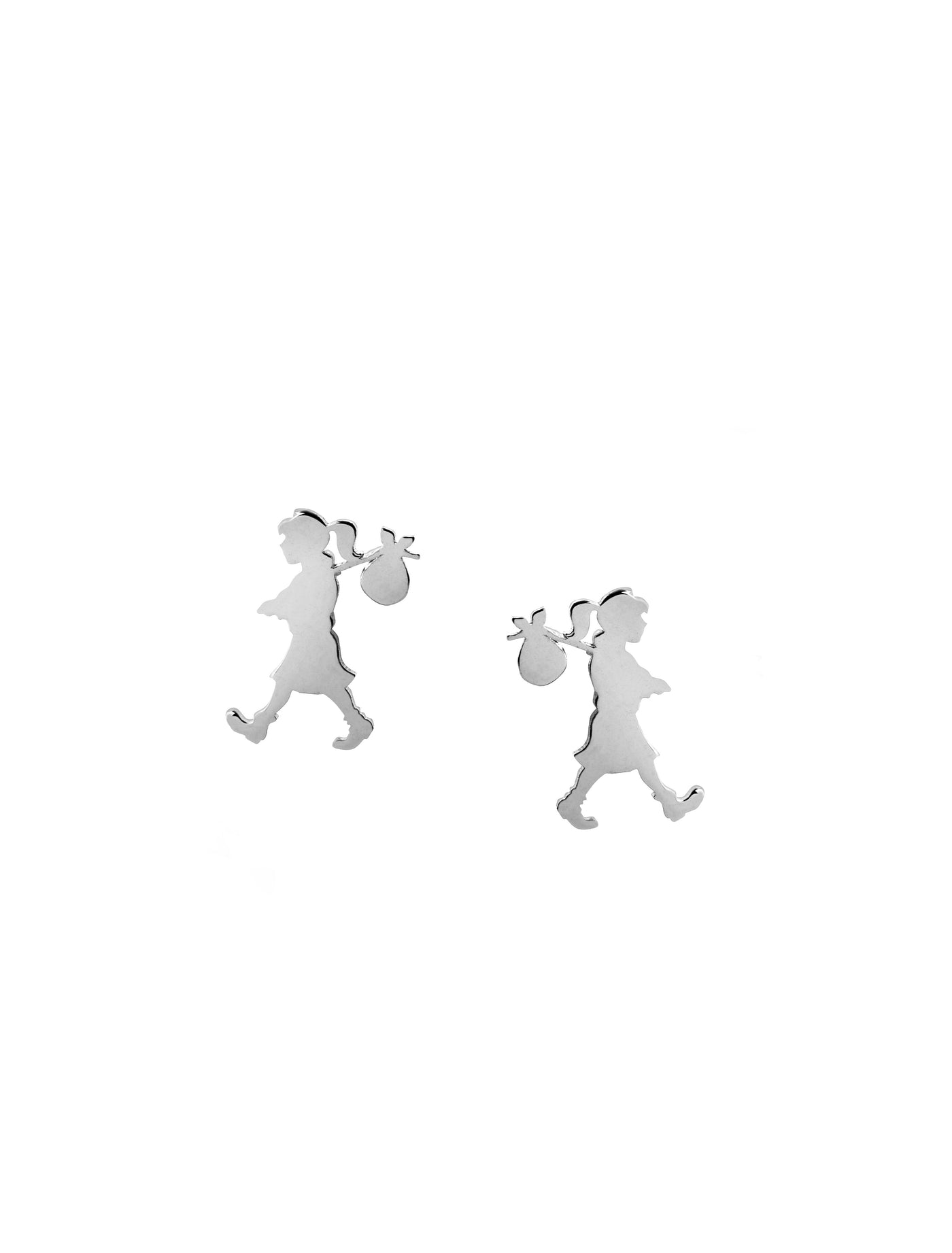 Karen Walker Runaway Girl Stud Earrings | Sterling Silver