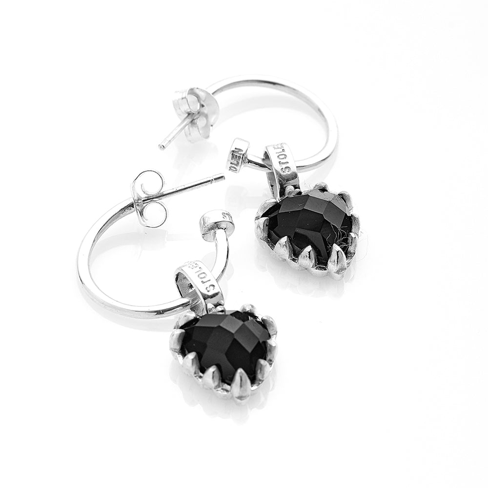 Stolen Girlfriends Club Love Anchor Onyx Earrings