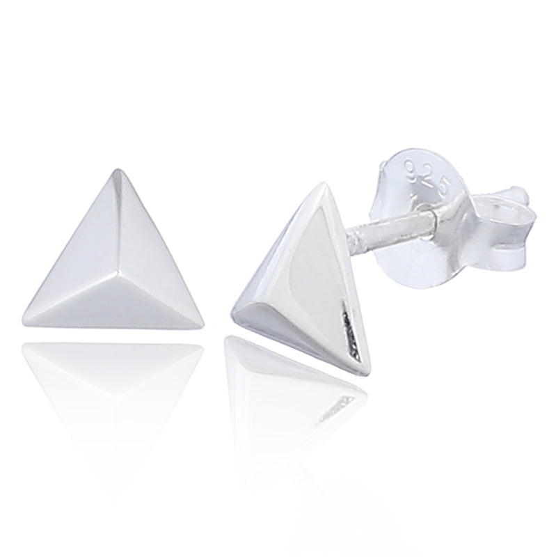 Celesti 'Flair' Stud Earrings | Silver