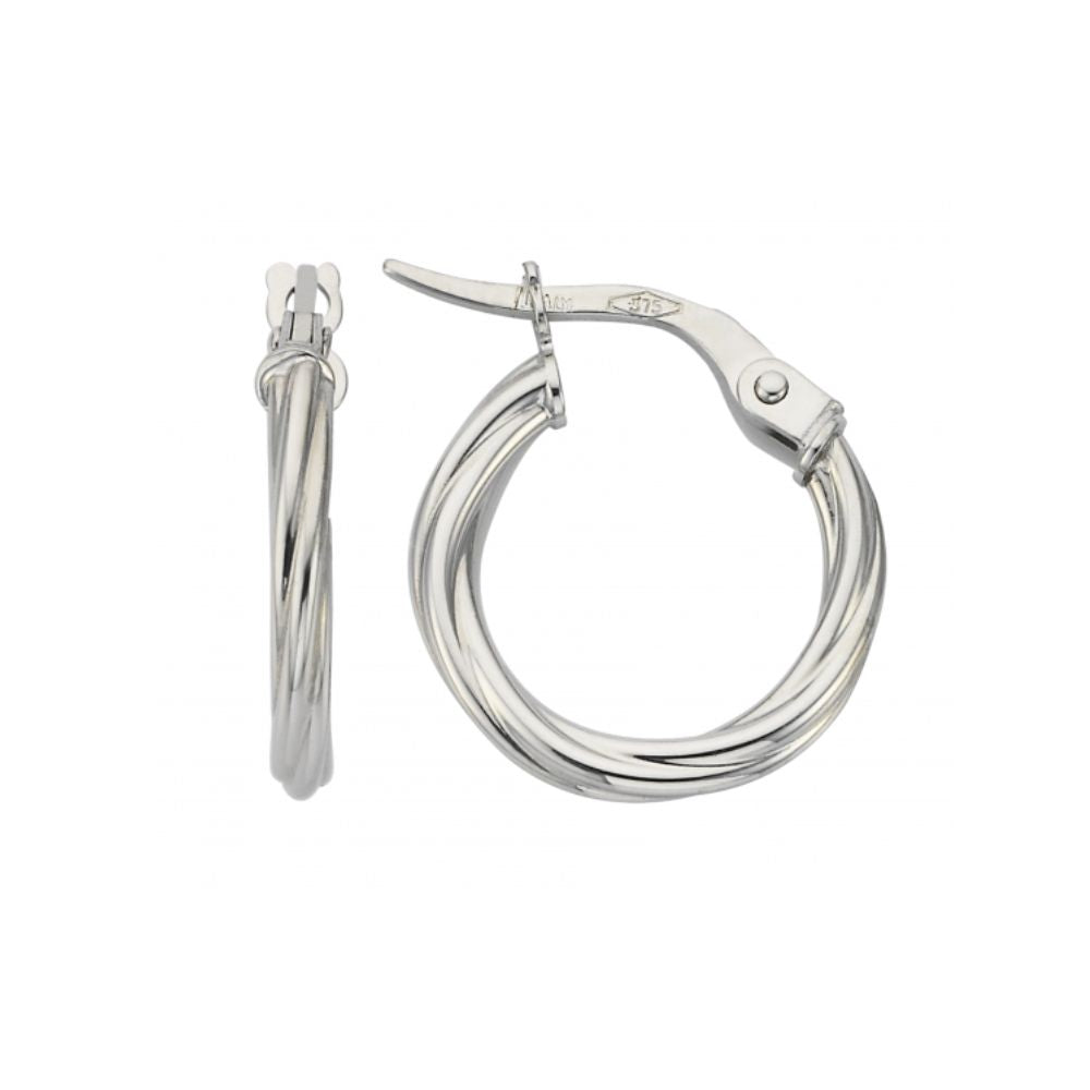 Celesti Twisted Hoop Earrings