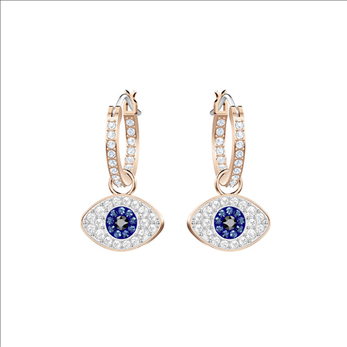 Swarovski Symbolica Duo Hoop Earrings | Rose