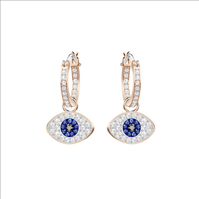 Swarovski Symbolica Duo Hoop Earrings | Rose