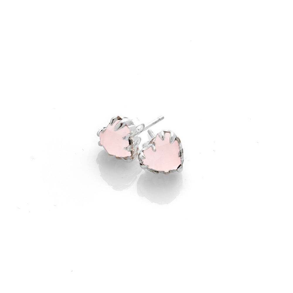 Stolen Girlfriends Club Rose Quartz Love Claw Earrings