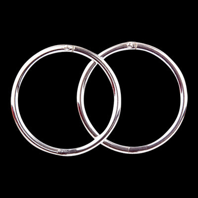 Omnia Micro 8mm Plain Sterling Silver Sleepers