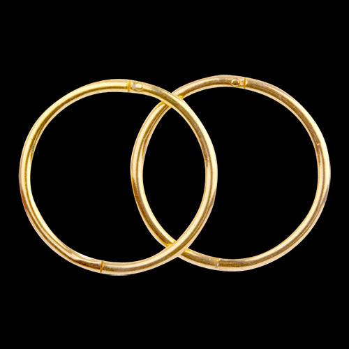 Omnia Micro 8mm Sterling Silver Gold Plate Sleepers