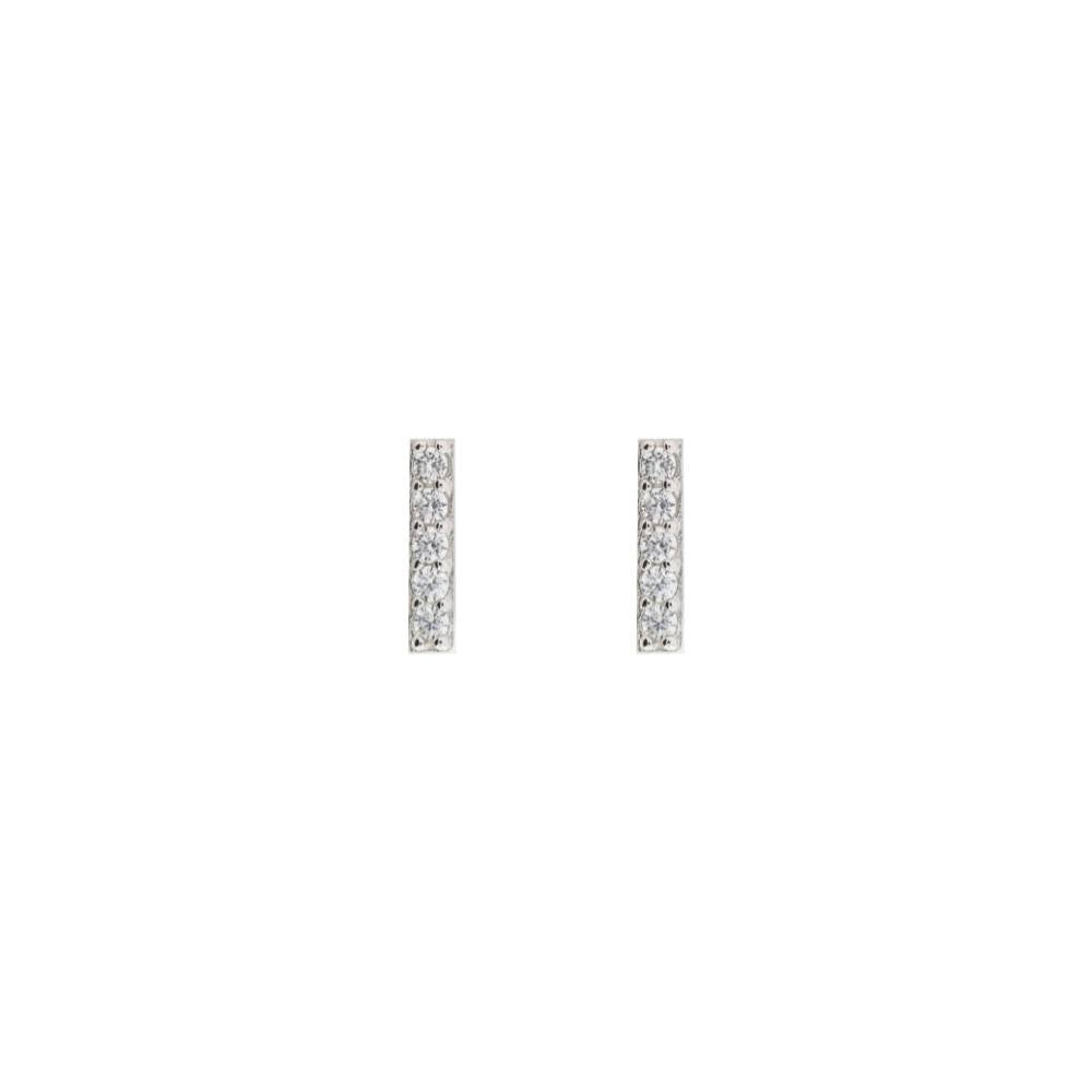 Grace 'Courage' Earrings | Silver CZ RH