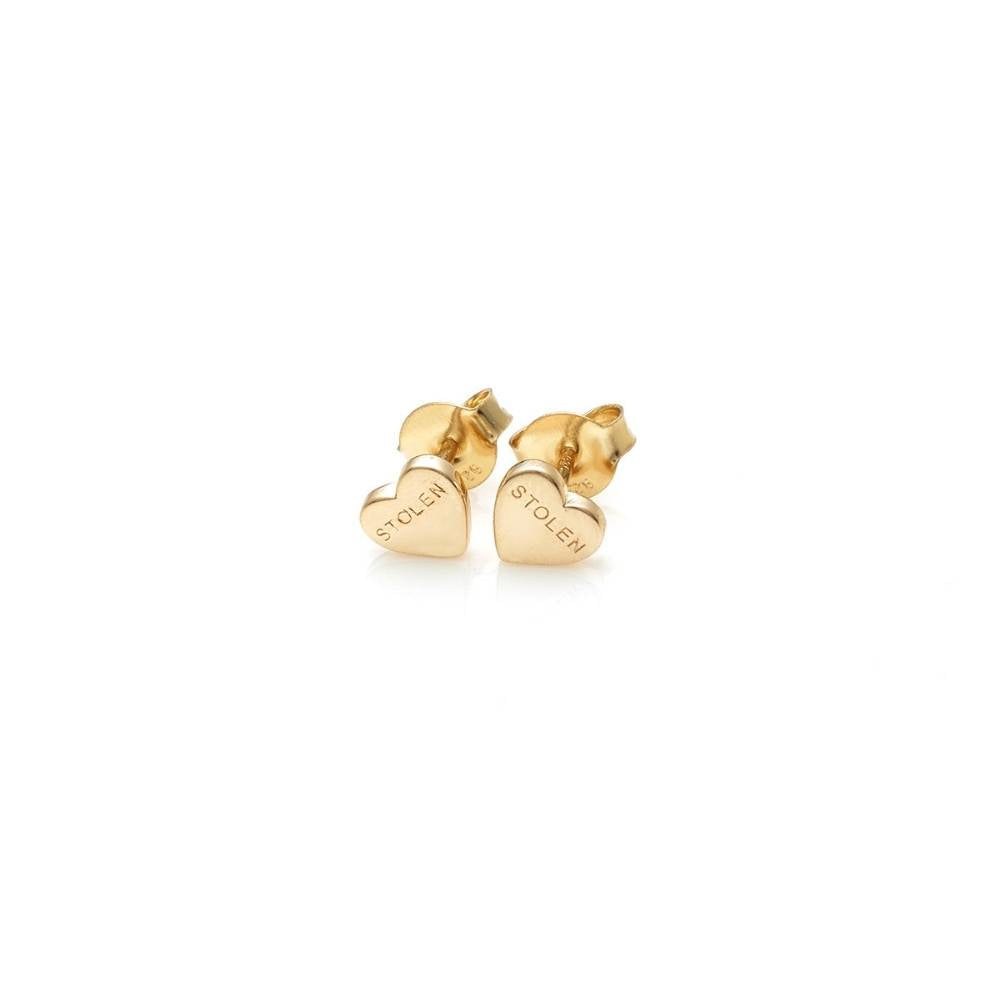 Stolen Girlfriends Club Stolen Heart Earrings | Gold Plated