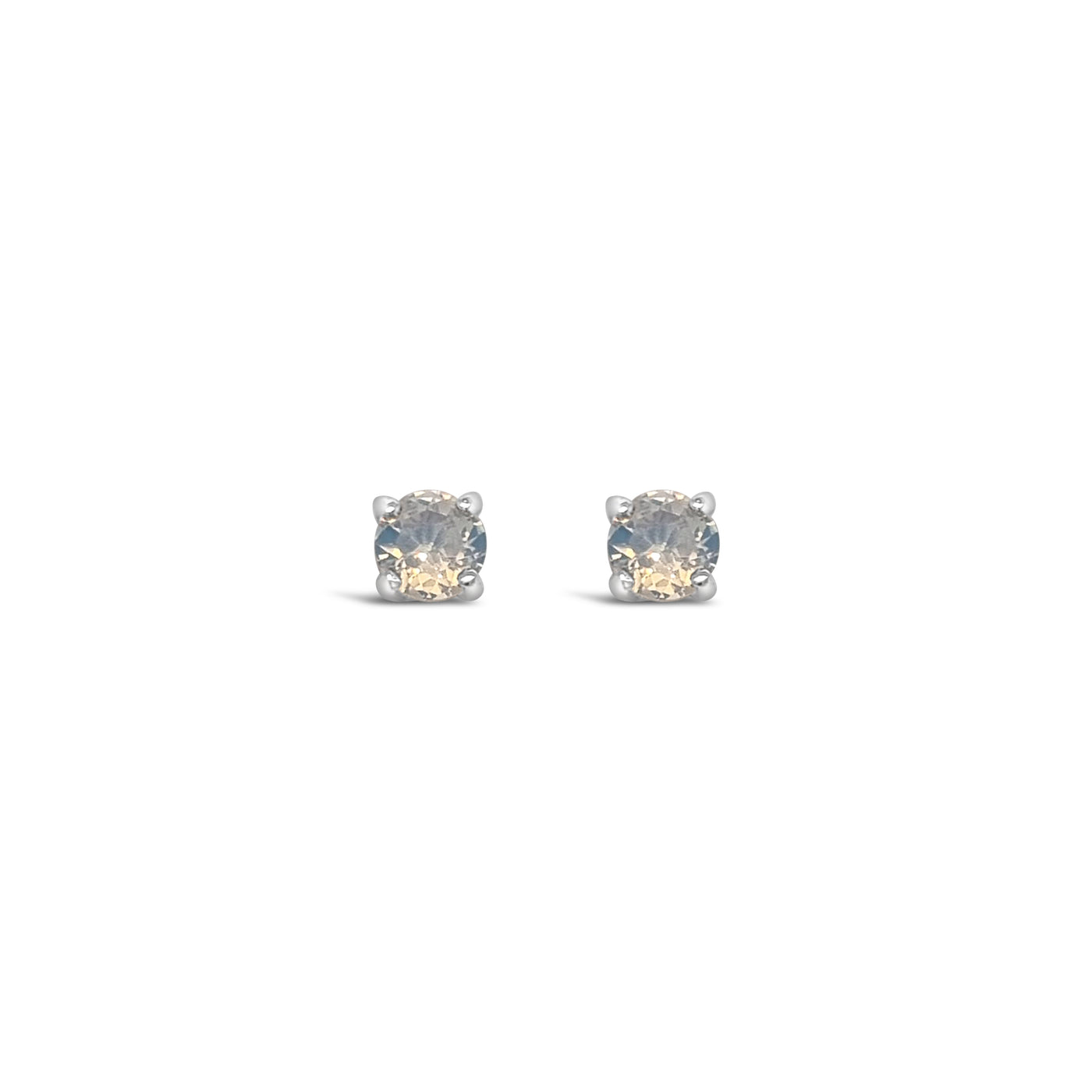 Omnia ‘Multicolor’ Clear Stud Earrings